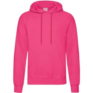 Fruit Of The Loom - Klassiek Sweatshirt - Fuchsia - Unisex Volwassenen