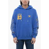Geborsteld katoenen OW23 Skate Fit Hoodie in blauw