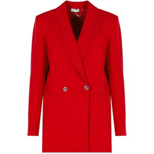 Liu Jo - Jas - Rood - Vrouw - Getailleerde Pasvorm