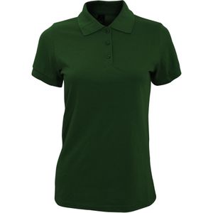 SOLS Dames dames Prime Pique Polo Shirt (Fles groen)