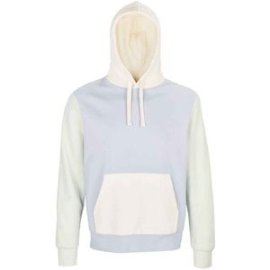 SOLS Unisex Collins Contrast Organic Hoodie voor volwassenen (Romig Blauw)