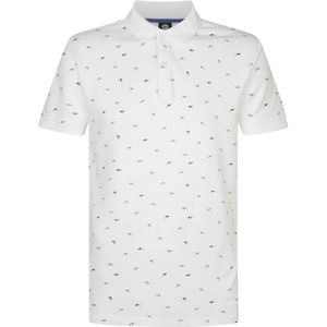 Petrol Industries - Heren All-over Print Polo Palmview - Wit