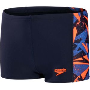 Speedo Jongens Hyper Boom Panel Jammer Korte Broek (Marine/Oranje)