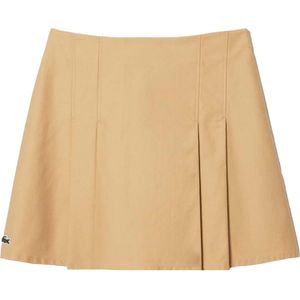 Lacoste Dames/Dames Korte Katoenen Plooirok (Beige)