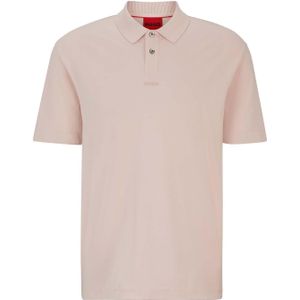 Hugo Heren Dangula Logo Bedrukt Poloshirt (Roze)