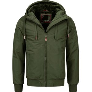 Alessandro Salvarini heren winterjas AS-320 met teddyvoering & capuchon – warm & stoer