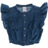 Denim - Shirt - Korte Mouwen - Meisje - Ruches