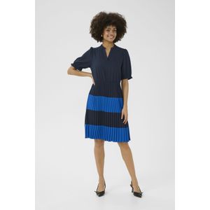 CULTURE - Jurk 'Betty' - Blauw - Blousejurken