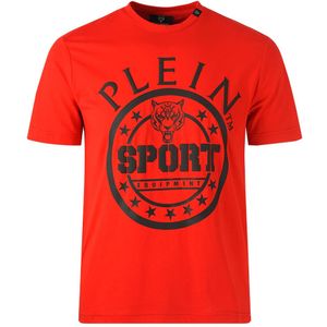 Philipp Plein - Sport Circle Logo - T-shirt - Rood