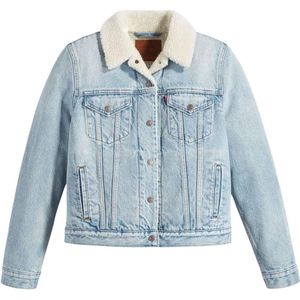 Levis Dames/Dames Originele Sherpa Truckerjas (Lichtblauw)