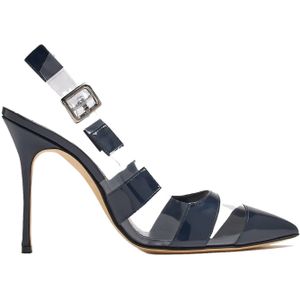 Manolo Blahnik - Uxra 105 - Pumps - Blauw - Kalfsleer