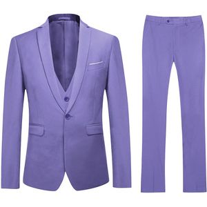 Violet 3-delig klassiek slim-fit pak