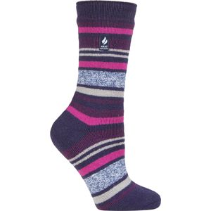 Heat Holders Lite - Geïsoleerde Thermo Damessokken - Blauw - Ribbocn (Antalya)