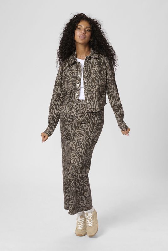 Kaffe - Denim Shirt Veer - Bruin - Overhemden