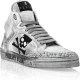 Philipp Plein - Nappa Lederen Hi-Top Sneakers - Wit - Studs Retrokickz TM
