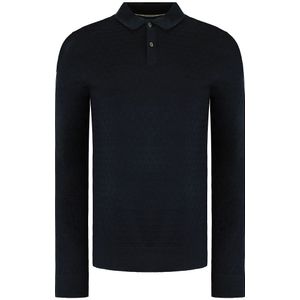 Ted Baker - Morar - Gebreid Poloshirt - Navy
