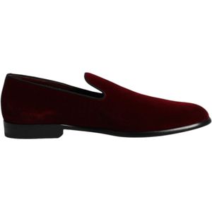 Dolce & Gabbana, Heren, Schoenen, Rood, Maat: 42 EU Velours,