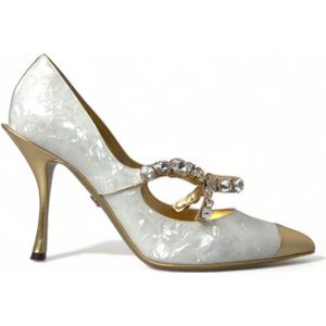 Crystal Pearl Pumps Met Hoge Hak