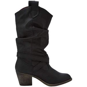 Rocket Dog Vrouwen/dames Sidestep Mid-Calf Western Boot (Zwart)