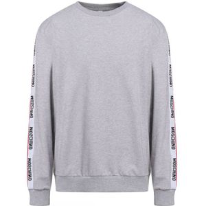 Moschino Underwear Logo getapete schouder grijs sweatshirt