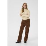 CRKanna - Corduroy Pant - Bruin - Dames - Polyester - Wijde Pijpen