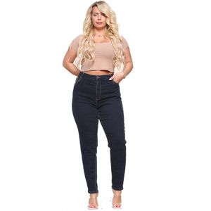 Skinny Fit Curvy Style Stretch Demim Jeans Voor Dames - Maat 56