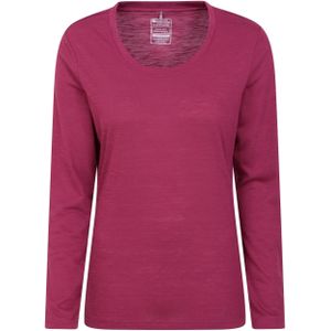 Mountain Warehouse Dames/Dames Agra Slub Top met lange mouwen (Bes)