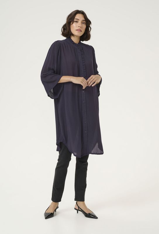 Kaffe - Blousejurk - Marine - Amber