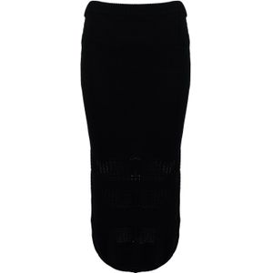 Patrizia Pepe - Gebreide Rok - Zwart - Dames