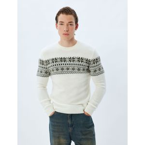 Koton - TRUIEN - Ronde Kraag - Met Drukwerk - Normaal Boxy - Lange Mouw