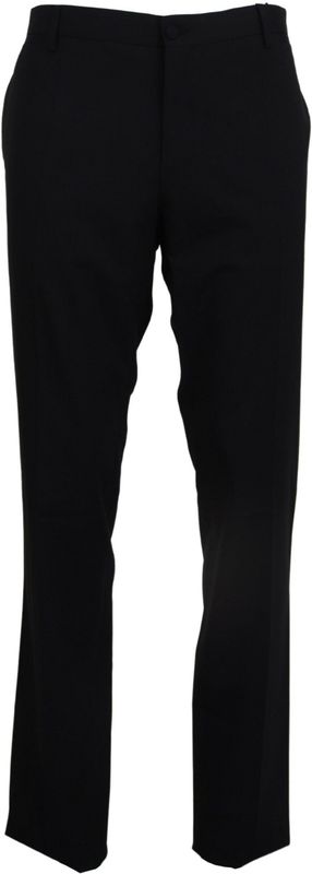 Dolce & Gabbana - Broek - Zwart - Slim Fit - Wol