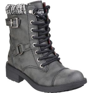 Rocket Dog Dames/dames Thunder Biker Laarzen (Zwart)