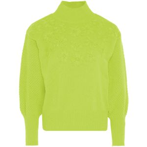 Mymo - Trui - Kalk - Met Bloemenborduursel - Dames