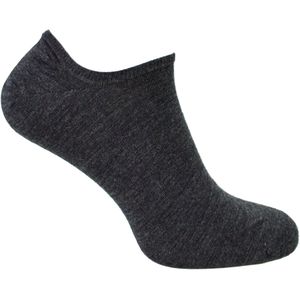 Steven - 1 Paar Heren Merino Wol Onzichtbare Sokken - Warme Footsies Sokken - Houtskool