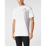 Philipp Plein - T-shirt - Wit - Ronde Hals - Katoen