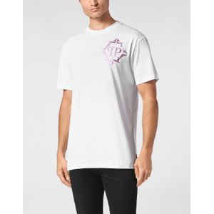 Philipp Plein - T-shirt - Wit - Ronde Hals - Katoen