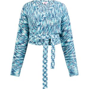 Mymo - Gebreid Wikkeljack - Blauw - Dames