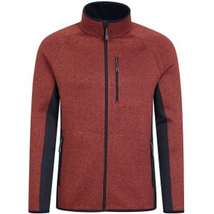 Mountain Warehouse - Treston - Fleecejack - Rood - 100% Polyester, Anti-Pilling, Volledige Ritssluiting