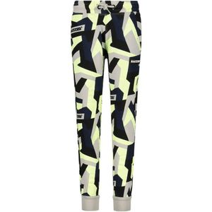 Raizzed Joggingbroek Samo Met All Over Print Geel/grijs - Maat 10J / 140cm