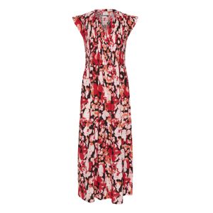 Jurk - Multicolour - Regular Fit - Lange Lengte - Korte Mouwen