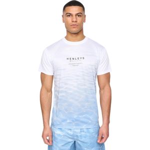 Henleys Heren Henpool T-Shirt (Denim Blauw)