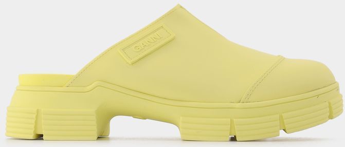 Gele Muiltjes - Gerecycled Rubber - Hakhoogte 4 cm