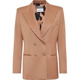 Philipp Plein - Gold Fit Blazer LS - Bruin - Dames - Leer