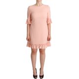 Dolce & Gabbana - Kokerjurk - Roze - Gerimpelde Mouw