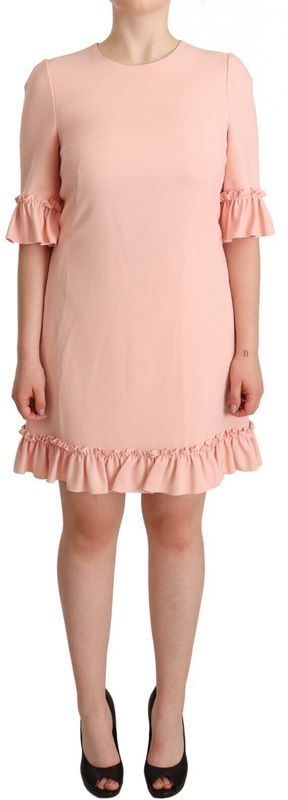 Dolce & Gabbana - Kokerjurk - Roze - Gerimpelde Mouw