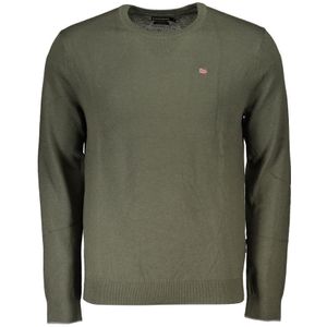 Napapijri - Fabric - Sweater - Groen - Ronde Hals - Lange Mouwen