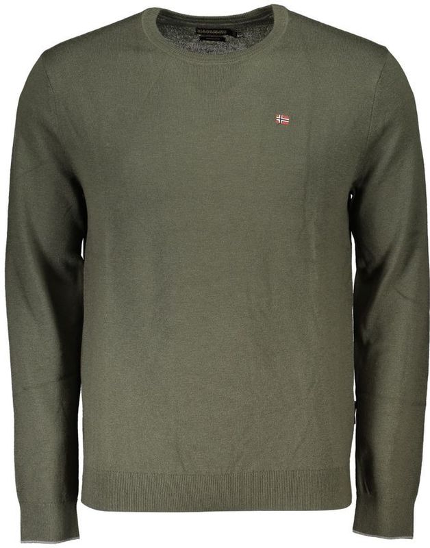 Napapijri - Fabric - Sweater - Groen - Ronde Hals - Lange Mouwen