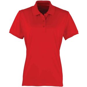 Premier Dames/Dames Coolchecker Piqué Poloshirt (Rood)