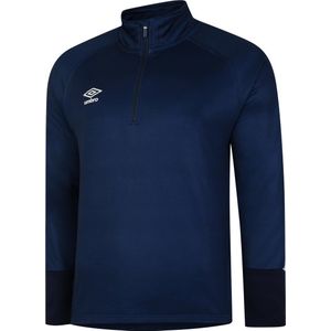 Umbro Kinder/Kids Total Training Quarter Zip Track Top (Marine/Donkerblauw/Wit)