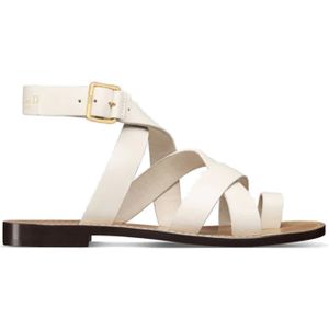 Dior - Platte Sandalen - Zwart - Kalfsleer